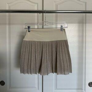 Aerie Offline Sparkly Gold/Silver Athletic Skirt